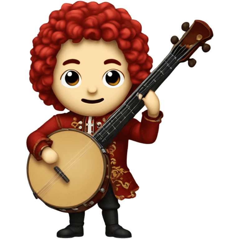 Vivaldi standing Baroque Red old chibi banjo emoji