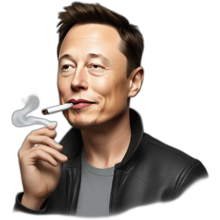 Elon musk smoking meme emoji