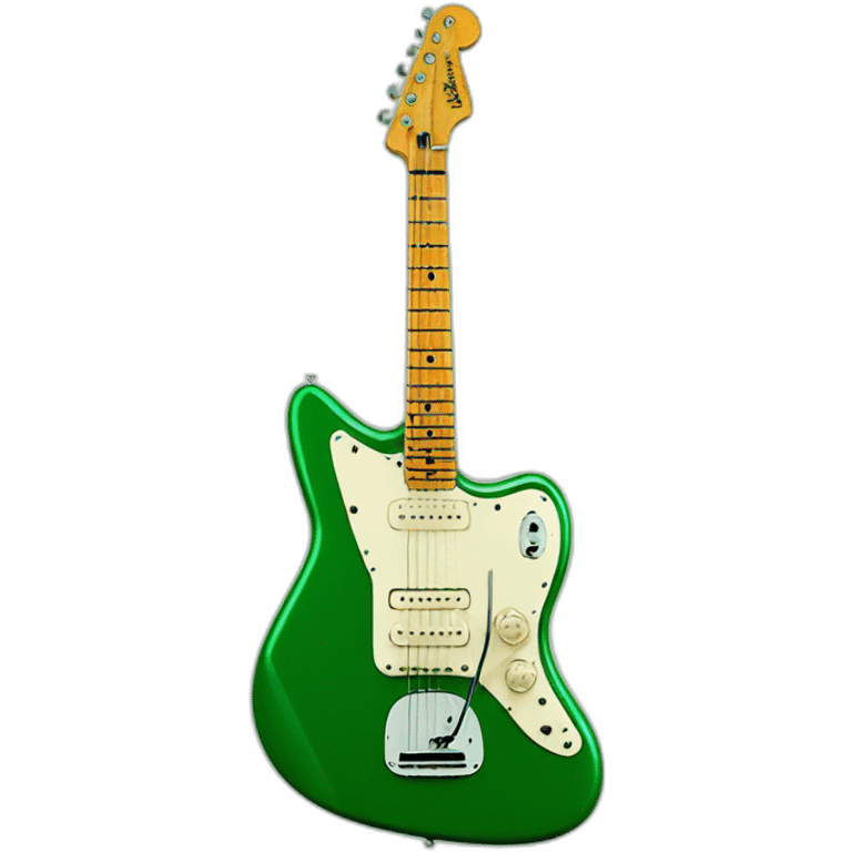 fender jazzmaster in green emoji