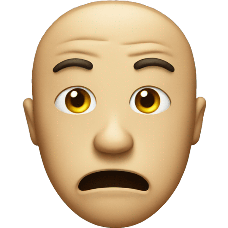 Emoji with a weird disgused face emoji