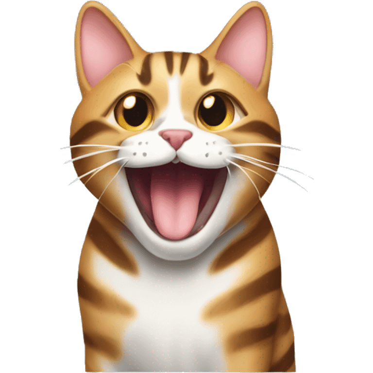 stripes tabby cat tongue out emoji