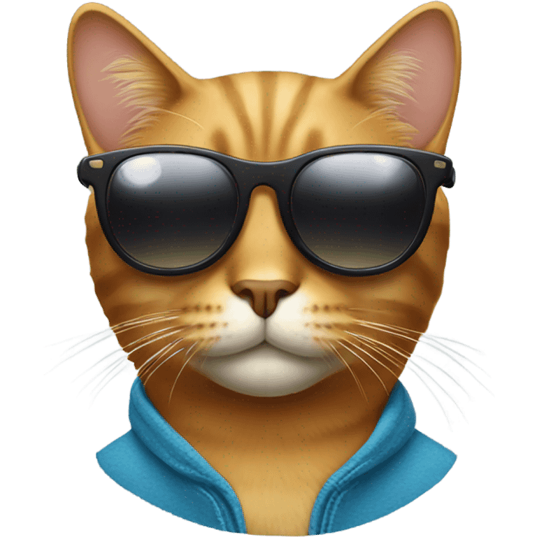 Cat with sunglasses emoji