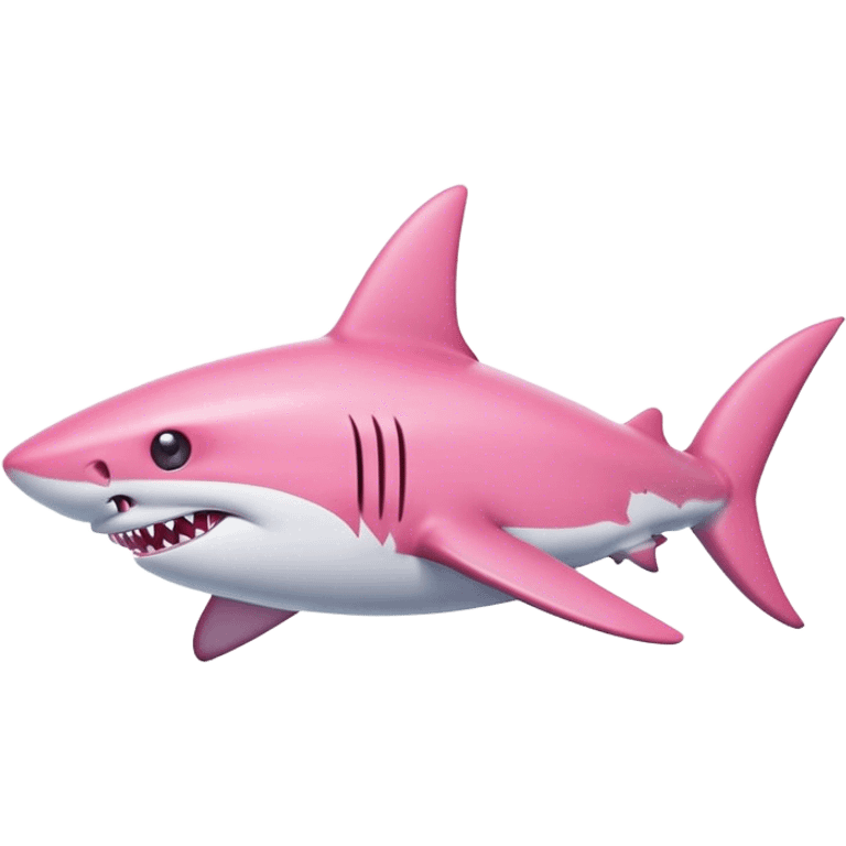 Pink shark  emoji