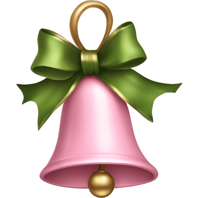 Light pink Christmas bells emoji