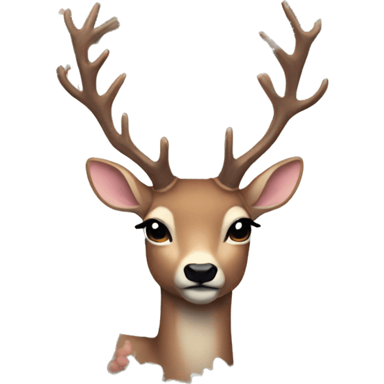 Aesthetic deer emoji