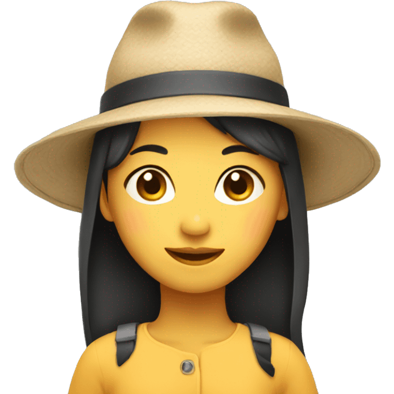 asian girl with hat emoji