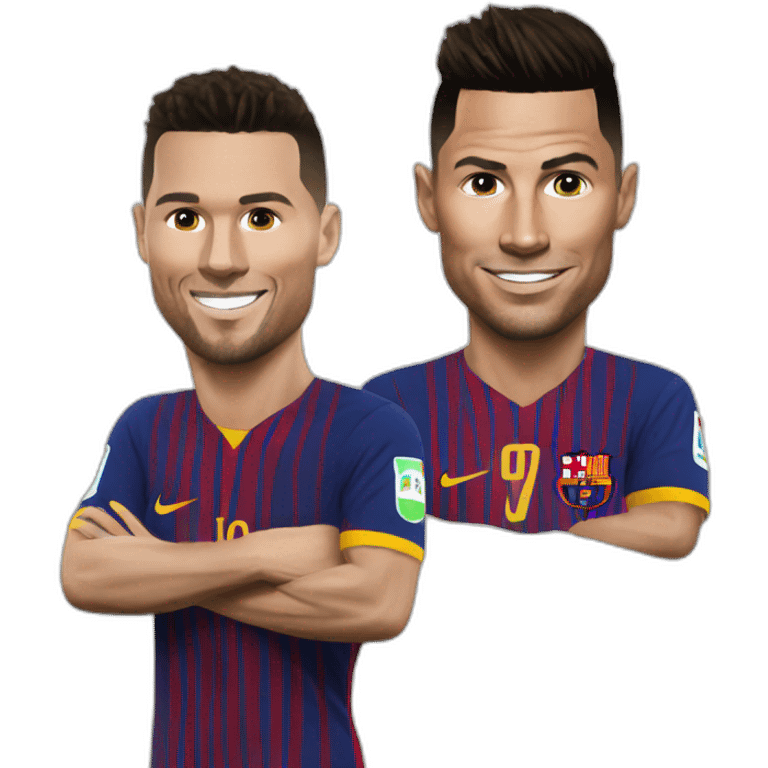 Ronaldo sur Messi emoji