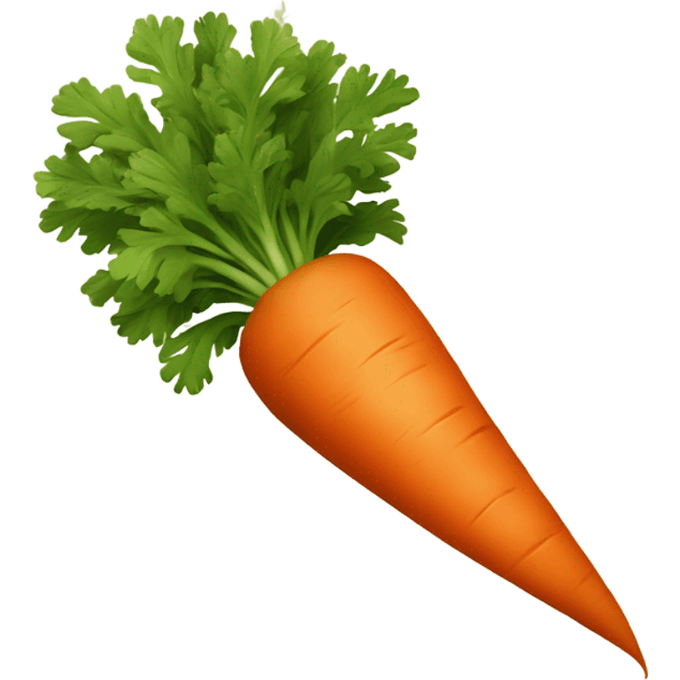 Bold carrot with beard emoji