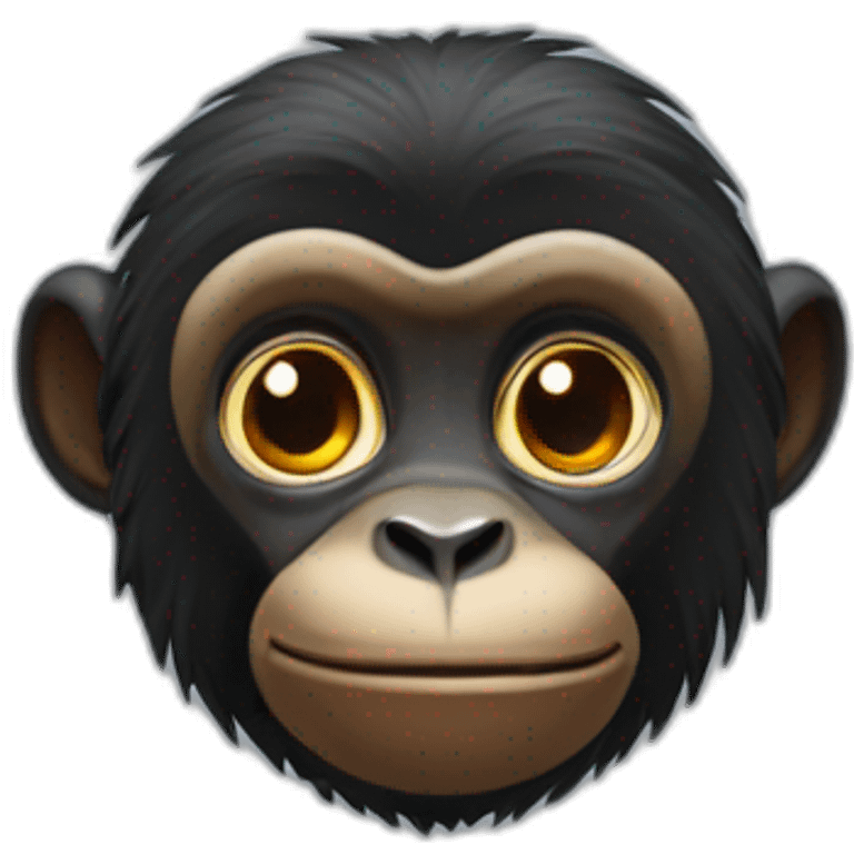 black monkey from bulgaria emoji