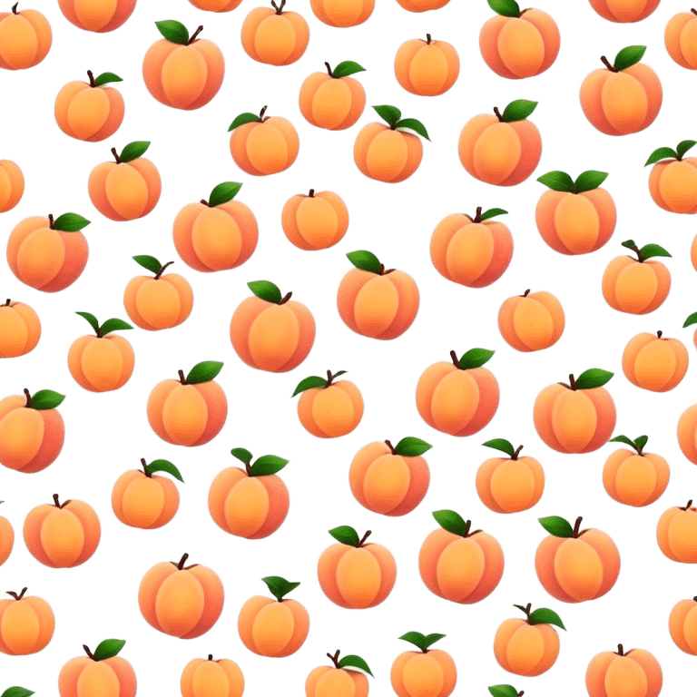 Peach with tiger straps pattern emoji