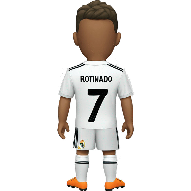 Real Madrid cf kit with Ronaldo name and number 7 in back emoji