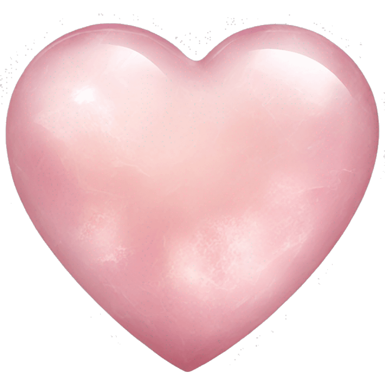 Light pink quartz heart emoji