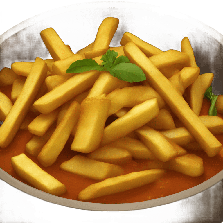 curry and fries  emoji