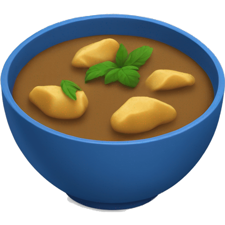 blue curry in a bowl emoji