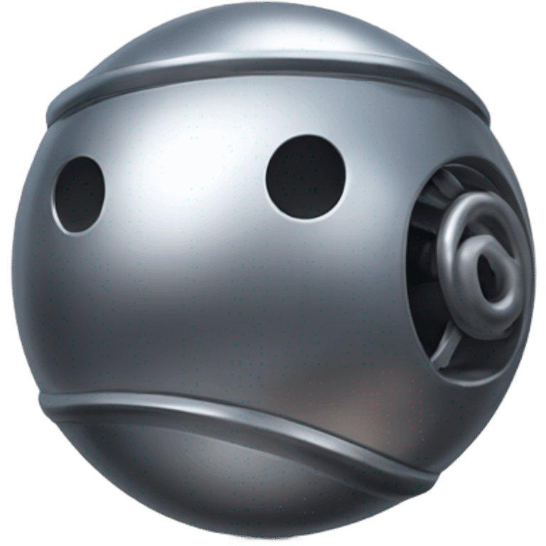 Metal Kirby ball with wheels emoji