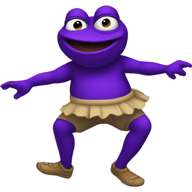 purple pepe dancing emoji