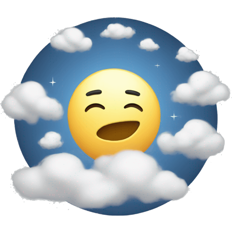 Moon cloud emoji