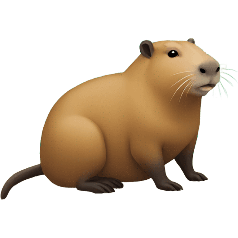 Capybara in bora bora emoji