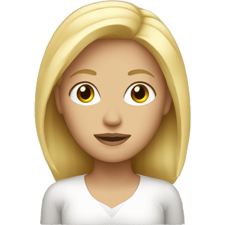 Blonde woman emoji