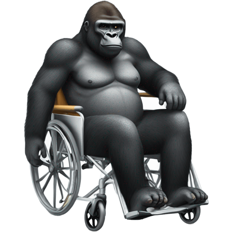 gorilla in wheelchair emoji