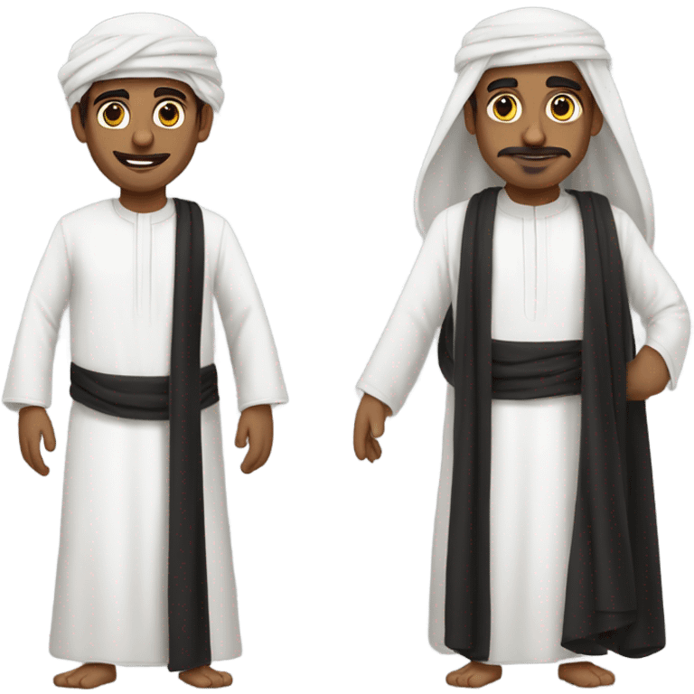 qatari with traditional costume emoji