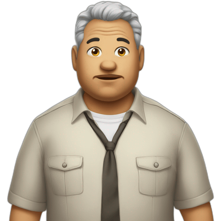 Jackal as chubby mature male emoji