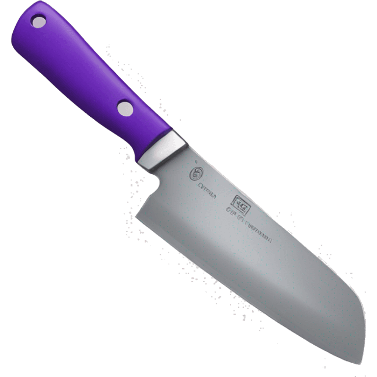 kitchen knife with purple handle emoji