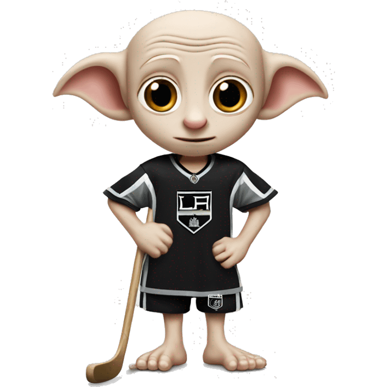 Dobby in La kings hockey jersey emoji