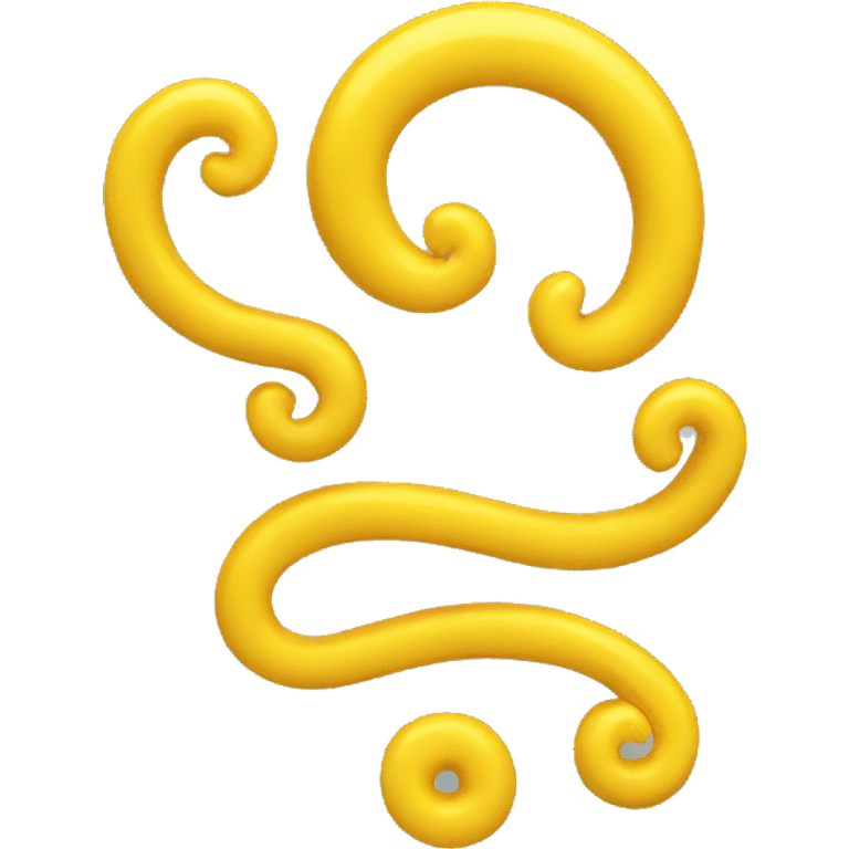 curly loop yellow color emoji