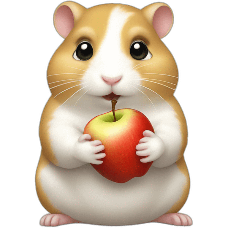 Hamster He eats apples emoji