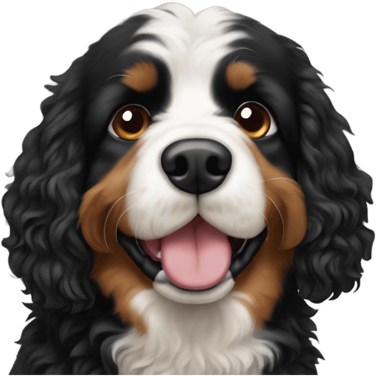 Bernese mountain dog poodle mix emoji