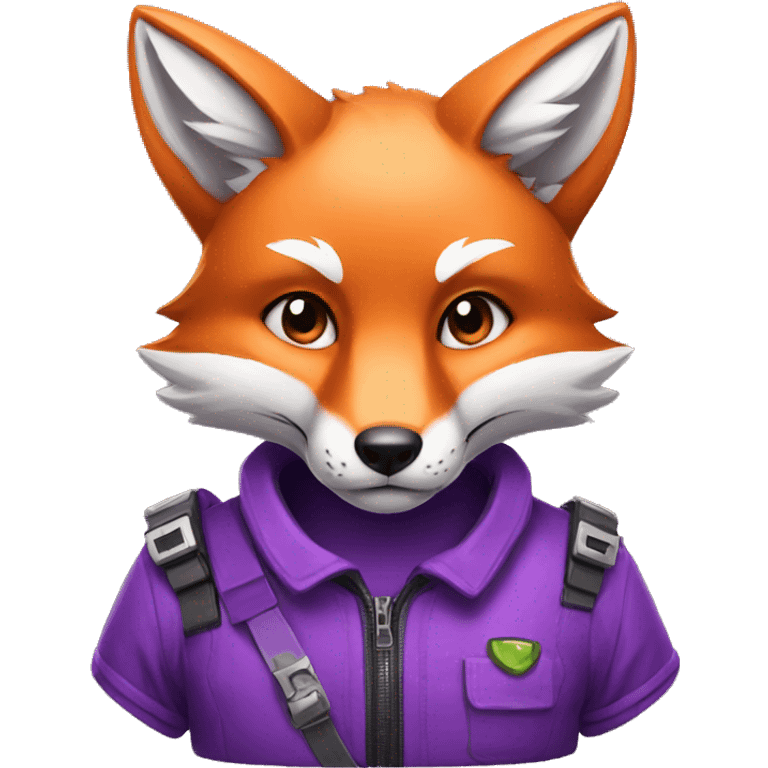 fox that is purple and gamer emoji