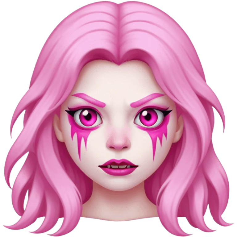 lady monster pink face emoji