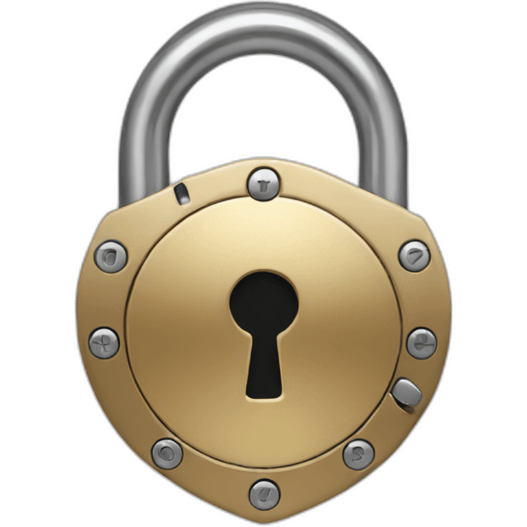 Security lock cybersecurity emoji