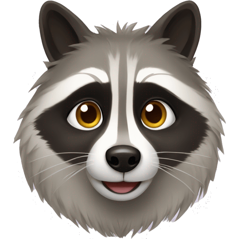 Raccoon spitz  emoji