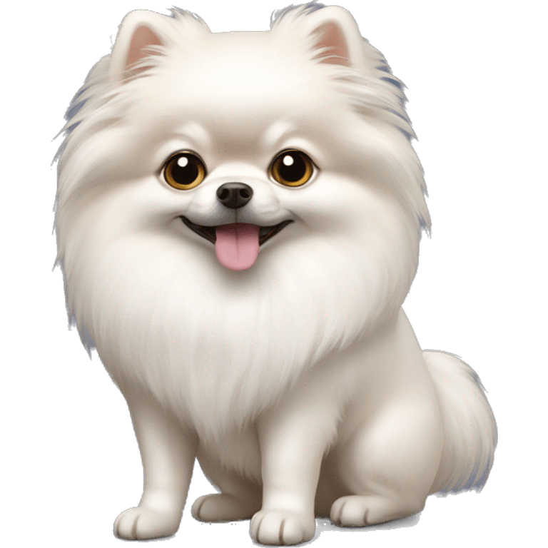 White pomeranian emoji