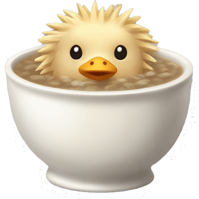 Whole Chicken Soup with Shingled Hedgehog emoji