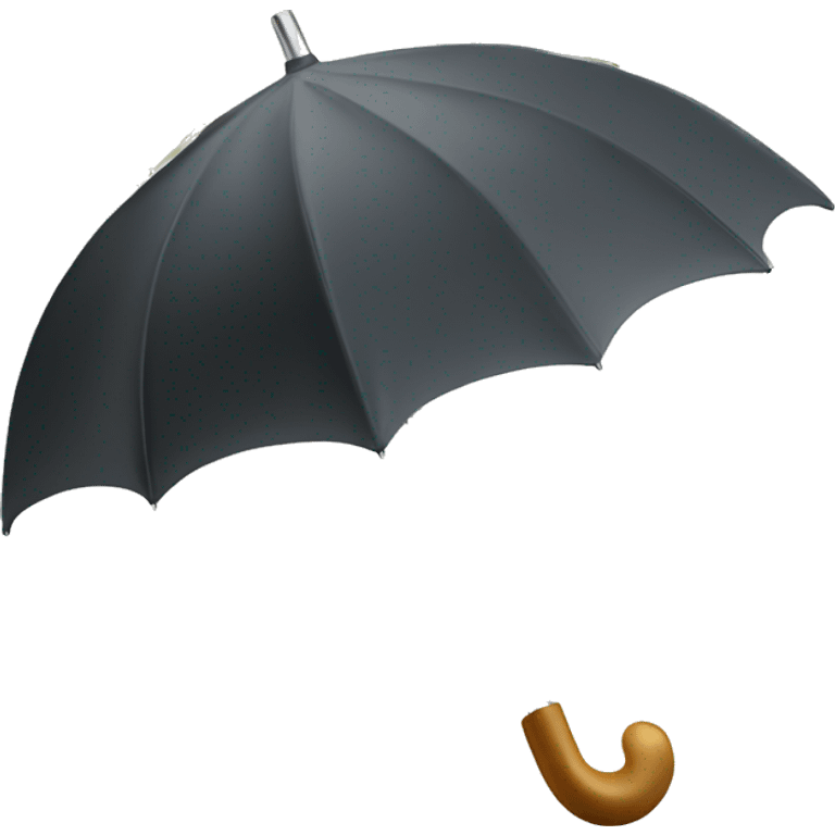 An umbrella protecting money emoji