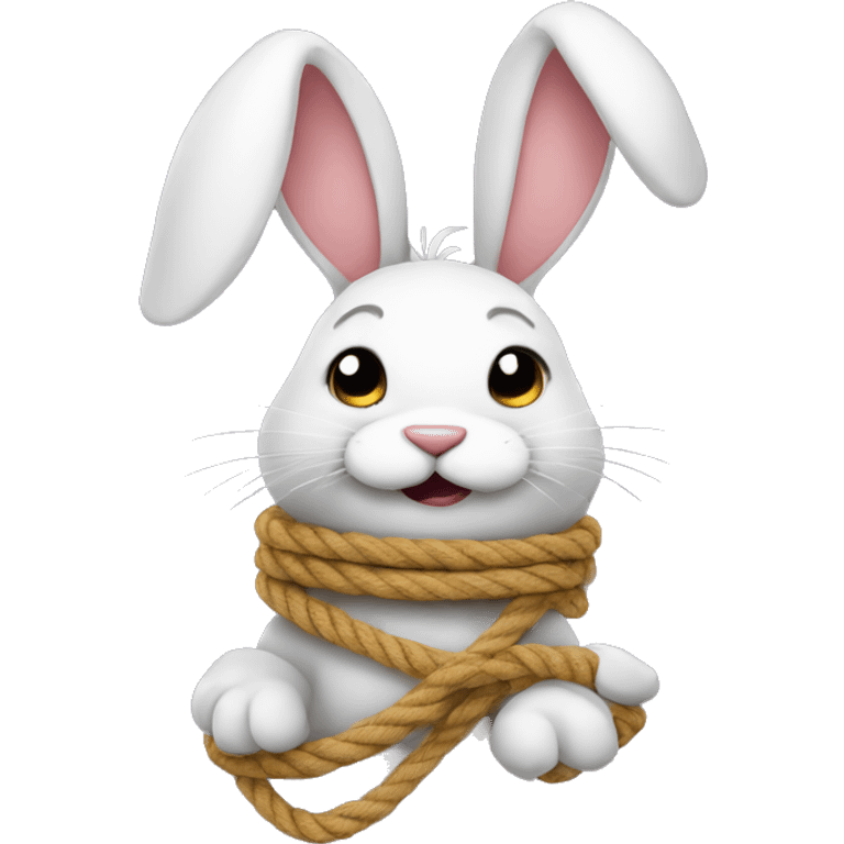 roped bunny emoji