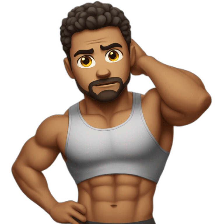 sad gym bro emoji