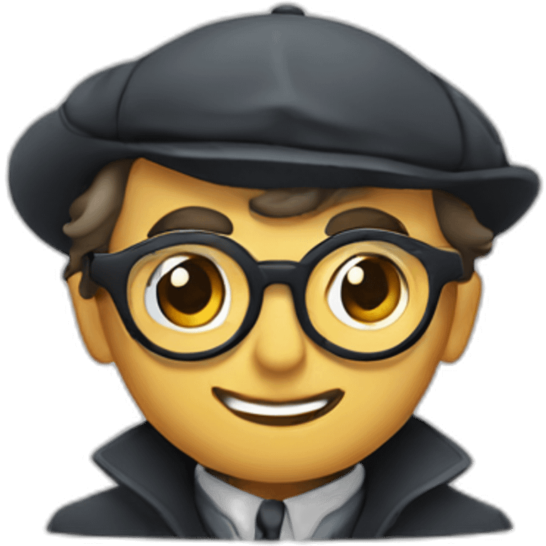 Sherlock Holmes with glasses emoji