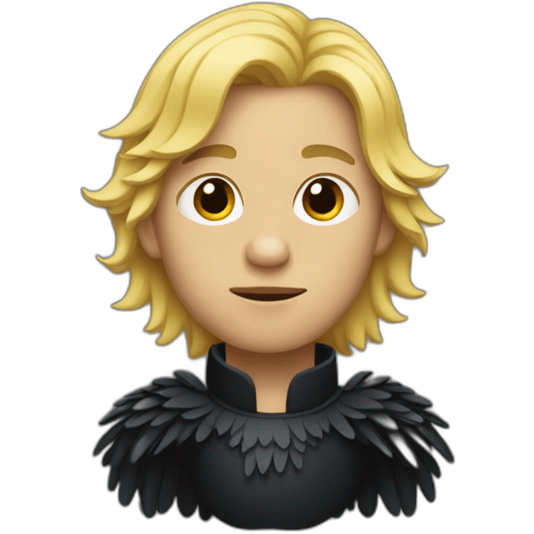 crow with blond hair emoji