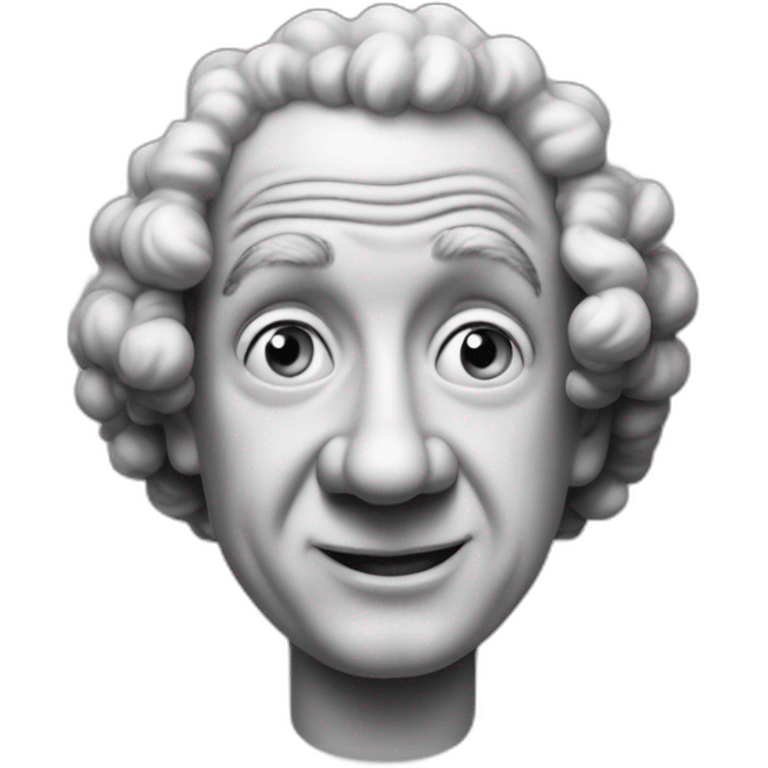 Curly joe of the three stooges emoji