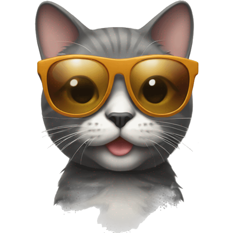 cat wearing sunglass emoji