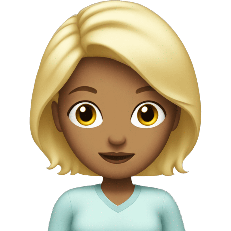 Mommy blonde  emoji