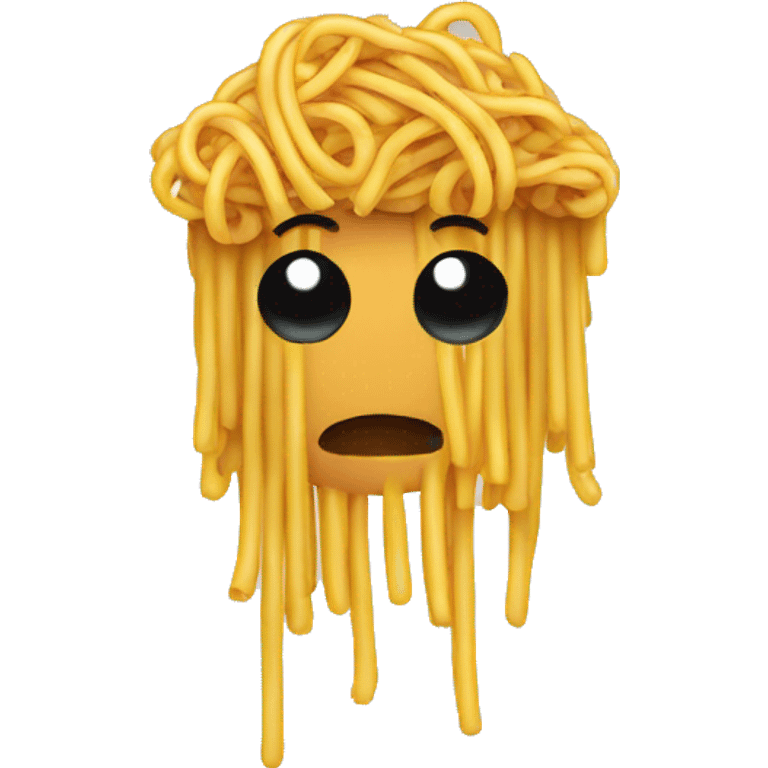 a wall with spaghetti on it emoji