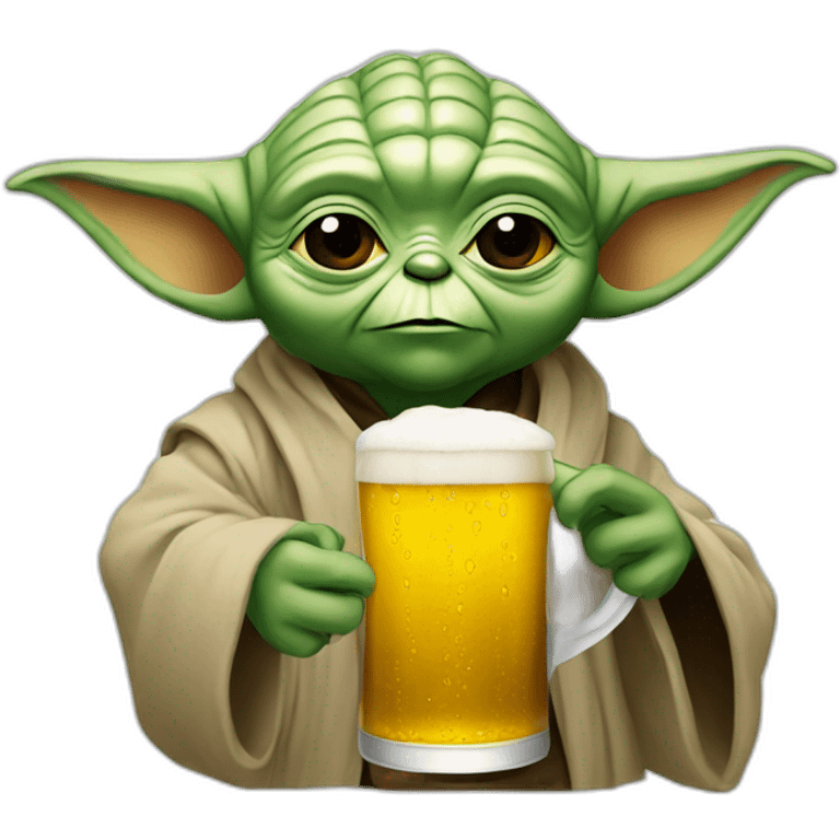 Yoda-beer emoji