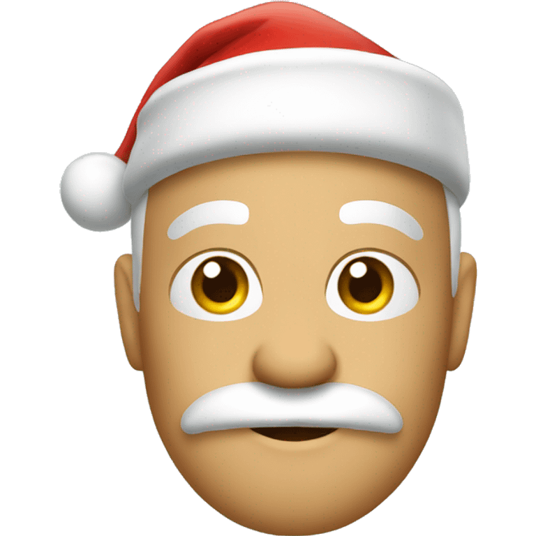 Santa with fun hat emoji