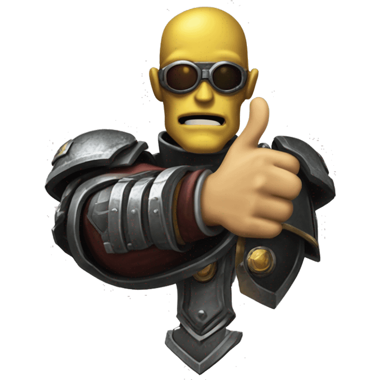 warhammer 40k thumbs up hand only emoji