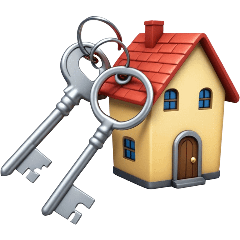  keys with house  emoji